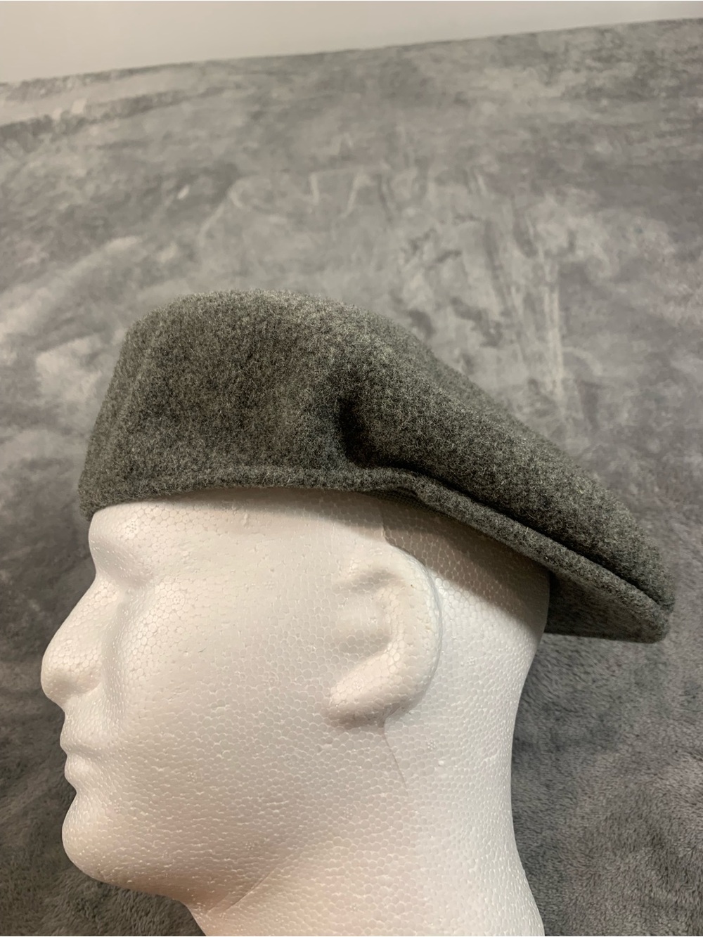 KANGOL Wool Blend Gray Beret - Classic Men's Flat Cap one size